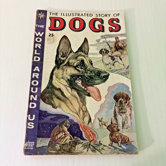The World Around Us The Illustrated Story of Dogs Magazine Comic Book Sept 1958 - Picture 1 of 3